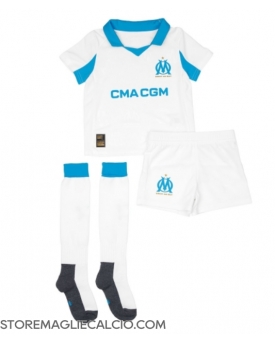Olympique de Marseille Maglia Gara Casa Repliche 2025-26 Bambino Maniche Corte